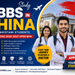 Pakistani students studying MBBS in China at a modern Chinese medical university with admission guidance for 2026–2027.